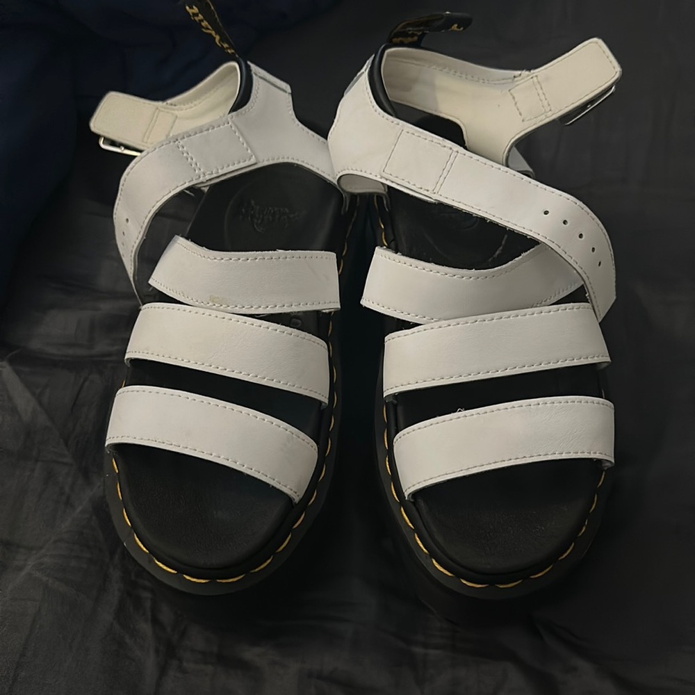 Dr Marten’s platform sandals. Worn a couple of times.